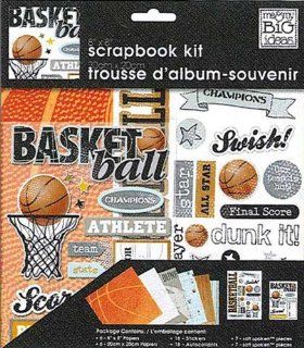 me & my BIG ideas 8 Inch by 8 Inch Scrapbook Page Kit, Basketball