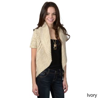 Adi Ci Sono By Adi Juniors Cable Knit Cardigan Sweater Ivory Size M (5  7)