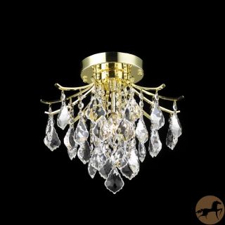 Christopher Knight Home Crystal Gold 3 light 64962 Collection Chandelier