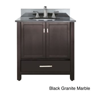 Avanity Modero 36 inch Single Vanity In Espresso Finish With Sink And Top