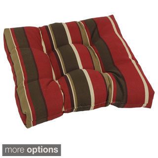Blazing Needles Tropical/ Stripe Tufted All weather Outdoor Chair/ Rocker Cushion
