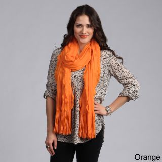 Cashmere Showroom Cashmere Showroom Womens Wind In Your Hair Scarf Orange Size One Size Fits Most