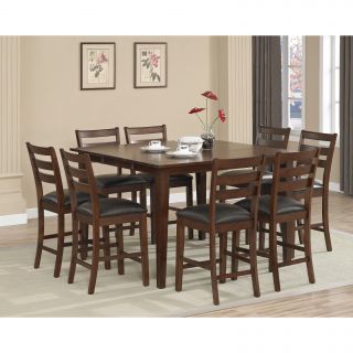 Dalton 9 piece Butterfly Leaf Counter height Dining Set With Butterfly Leaf