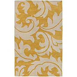 Bellona Hand tufted Gold Wool Rug (2 X 3)