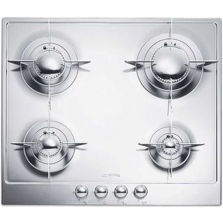 Smeg PU64 Piano Design 24 inch Stainless Steel Gas Cooktop Smeg Cooktops & Burners