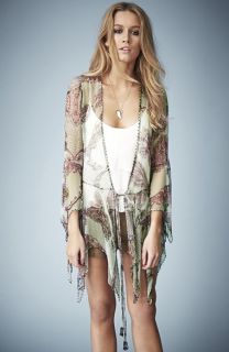 Kate Moss for Topshop Draped Paisley Tie Blouse