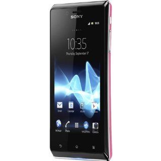 Xperia J Big Screen Smartphone Pink Cell Phones & Accessories