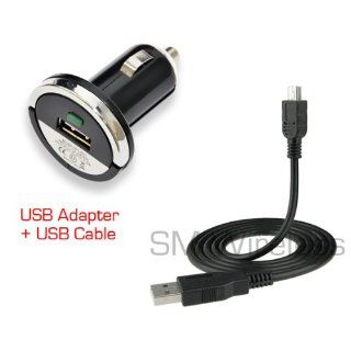 For Mio DigiWalker C220 C230 C310 C320 C520 C720 GPS USB Micro Vehicle Power Car Charger Adapter + USB Data Cable GPS & Navigation