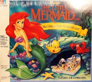 Disney's The Little Mermaid Game Take a Journey Under the Sea with Ariel Features 3 D Gameboard Toys & Games