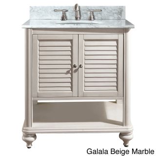 Avanity Tropica 30 inch Single Vanity In Antique White Finish With Sink And Top