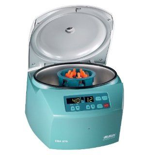 Hettich 2300 01 EBA 270 Small Centrifuge with Swing Out Rotor and Tube Carriers, 1 to 99 min, 4000 rpm, 6 x 15mL Tubes Rotor Science Lab Centrifuge Rotors