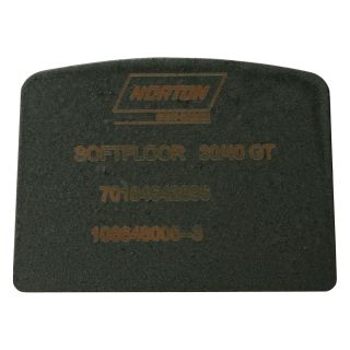 Norton Abrader Metal Bond Diamond Tool — 3-Pk., Button Segment, FGW SoftFloor QCS, 30/40 Grit, Gray, Model# 70184642896  Concrete Grinders