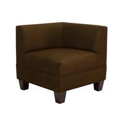 Makenzie Chocolate Brown Corner Chair