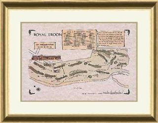 Royal Troon Map Sports & Outdoors
