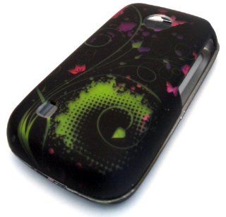 Lg Beacon Mn270 Digital Butterfly Leaf Hard Case Cover Skin Protector Metro PCS mn 270 Cell Phones & Accessories