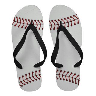 Baseball Design Flip Flops Sandals