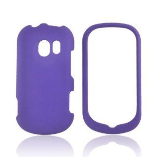 For LG Extravert VN271 Purple Rubberized Hard Plastic Shell Case Snap On Cover Cell Phones & Accessories