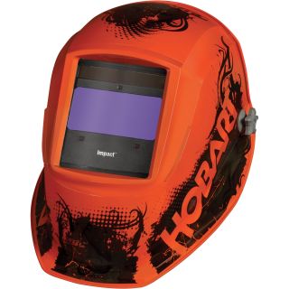 Hobart Impact Variable-Shade Welding Helmet — Agent Orange Color, Model# 770754  Welding Helmets