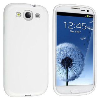Loggerhead White Glossy Solid Gel TPU Case for Samsung Galaxy S3 III Cell Phones & Accessories