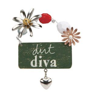 C.R. Gibson Sandra Magsamen Dirt Diva Wood Artisan Plaque, Small   Decorative Plaques