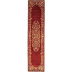 Handmade Heritage Red Wool Runner (23 X 14)