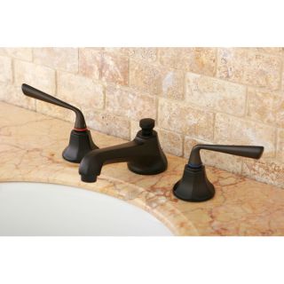 Two handle Oil Rubbed Bronze Widespread Bathroom Faucet