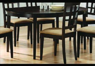 Shop Cappuccino Finish Wood Dining Table Oval Kitchen Tables at the  Furniture Store