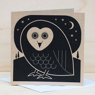midnight owl card by dandylion jack