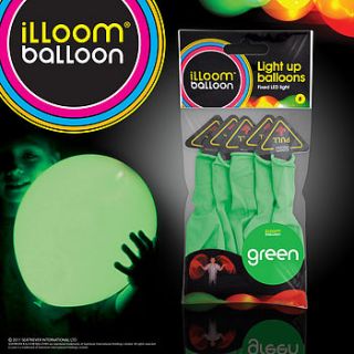 halloween green alien light up balloons   5pk by light a lantern