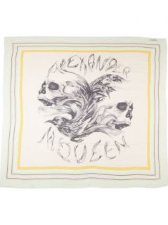 Alexander Mcqueen Twin Skull Print Scarf