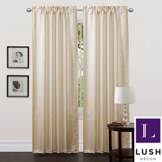 Lush Decor Beige 84 inch Rose Lane Curtain Panels (set Of 2)