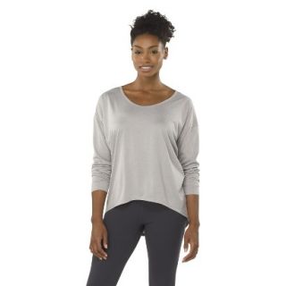 C9 by Champion Womens Loose Fit Yoga Layering Top   Heather Grey XXL