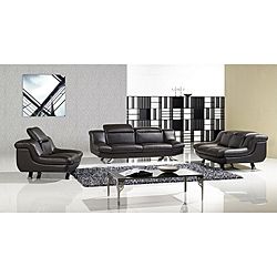Furniture Of America Kalisz Adjustable Backrests 3 peice Sofa Set