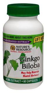 Nature Made Ginkgo Biloba Extract 60mg, 60 Softgels Health & Personal Care