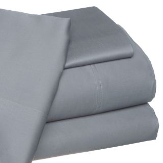 None Egyptian Cotton 1000 Thread Count Solid Luxury Sateen Sheet Set Or Pillowcase Separates Grey Size King