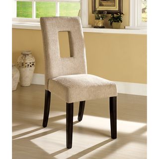 Furniture Of America Sofella Beige Contemporary Open Cut Dining Chairs (set Of 2)