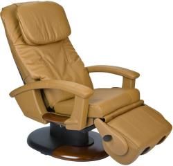 Cappuccino Wood Accented Human Touch Stretching Massage Chair (refurbished)