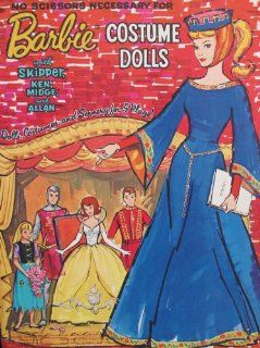 Barbie & Ken LITTLE THEATER 'Costume Dolls' PAPER DOLL BOOK w SKIPPER, KEN, MIDGE, ALLAN & BARBIE DOLLS, Costumes & Scenery for 5 PLAYS (1964 Whitman, Mattel) Toys & Games