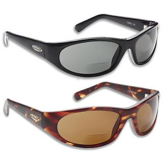 Guideline Rogue Bifocal Sunglasses   Shiny Black Frame/Deepwater Gray Lens 428810