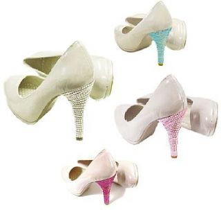 sparkly crystal shoe heel decorations by sleepyheads