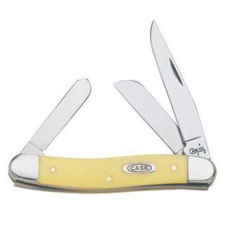 Case Cutlery 035 Medium Stockman Pocket Knife Yellow Handle 436188