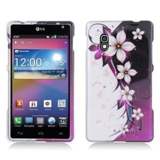 Aimo Wireless LGE970PCIMT064 Hard Snap On Image Case for LG Optimus G E970   Retail Packaging   Hot Pink/Flowers and Butterfly Cell Phones & Accessories