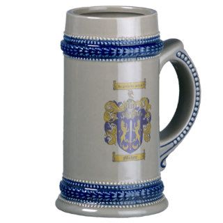 Maher Coat of Arms Stein / Maher Crest Stein Mugs
