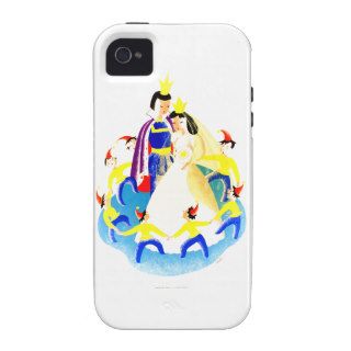 Snow White and the Seven Dwarfs Vintage WPA Print Case Mate iPhone 4 Case