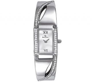Bulova Ladies Swarovski Crystal Bracelet Watch —