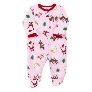 Carter's Pink Christmas Sleeper Infant And Toddler Sleepers Clothing