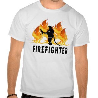 A Fire Fighter Flames Tshirts