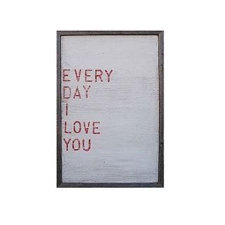 'everyday i love you' wooden sign by lavender room