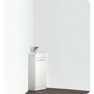 Fresca Lucida 14 Coda Modern Corner Bathroom Vanity Set