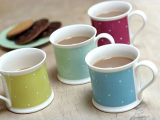 white spot mug collection by katharine pollen